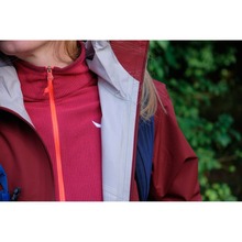 Жіноча куртка SALEWA PUEZ (AQUA 4) 2.5L PTX JACKET W 28616 1570 - 46/40 - бордовий (013.012.0539)
