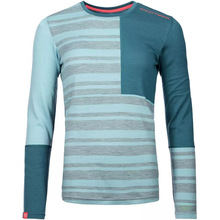 Термофутболка ORTOVOX 185 ROCK'N'WOOL LONG SLEEVE W S Turquoise (025.001.0174)