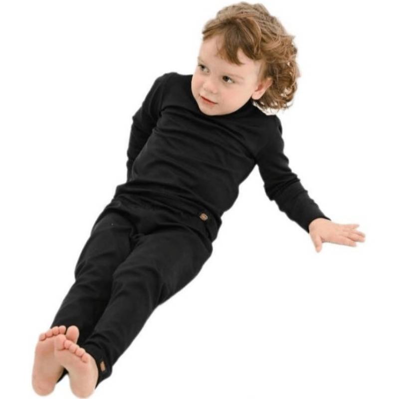 Зовнішній вигляд Термоштани TURBAT Yeti Bottom Kids Anthracite Black (012.002.0621)