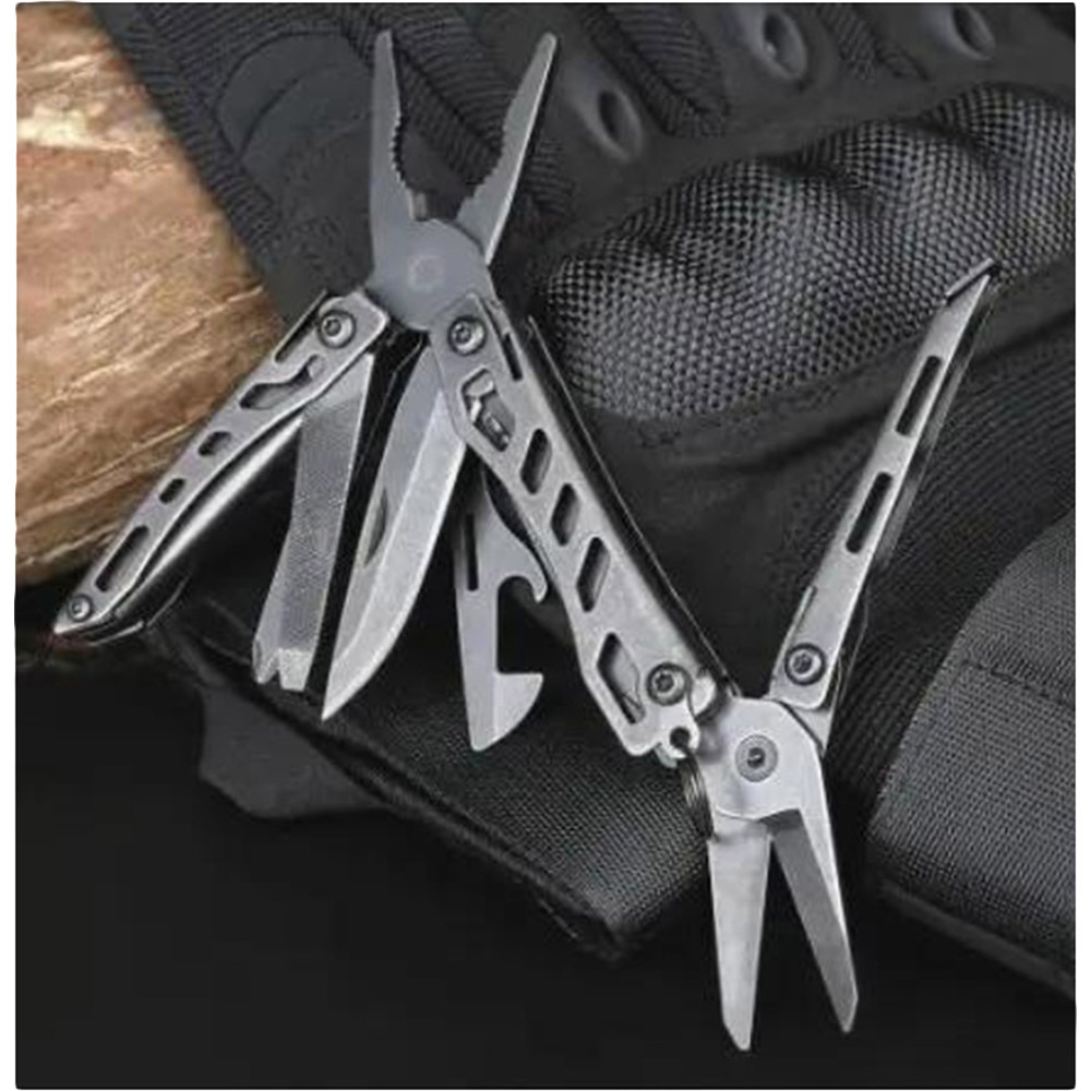 Мультитул NEXTOOL Mini Flagship Black (NE20122) Мультитул NEXTOOL Mini Flagship Black (NE20122) Инструменты в комплекте плоскогубцы с тонкими губками, ножницы с пружинным механизмом, напильник, нож с прямым лезвием, открывалки для банок и бутылок, шлицевая и крестовая отвертки