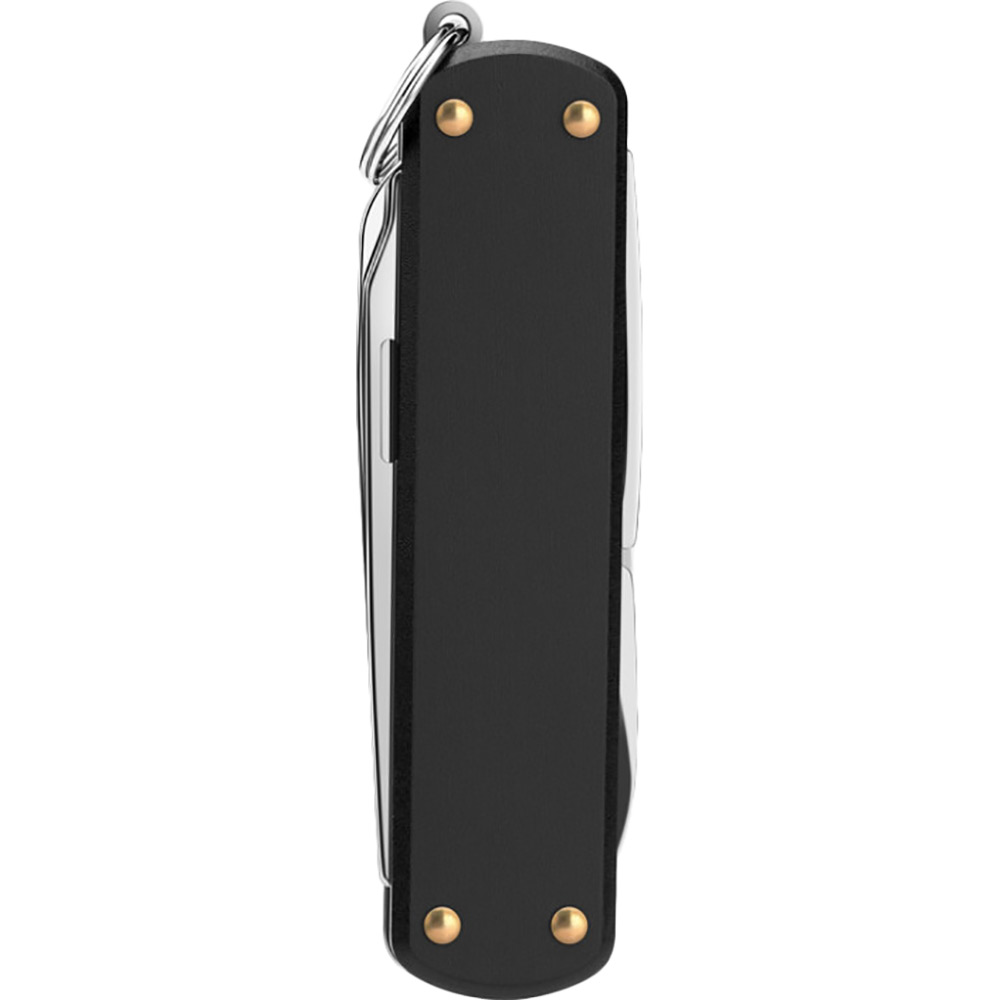 Мультитул NEXTOOL Mini Pocket Knife Black (NE0141) Мультитул NEXTOOL Mini Pocket Knife Black (NE0141) Инструменты в комплекте клинок из нержавеющей стали 420J2 с прямой заточкой, ножницы, напильник с плоской отверткой на конце, а также отверстие для металлического кольца, чтобы крепить конструкцию на ключе, сумке или лямке рюкзака.