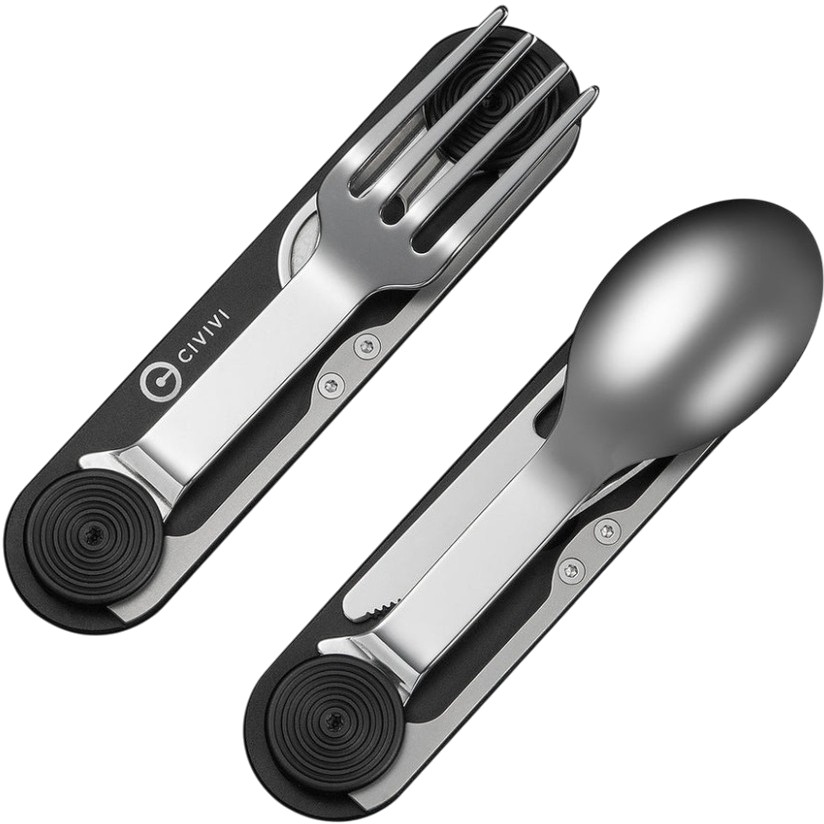 Мультитул CIVIVI Partake C24032C-1 Black Инструменты в комплекте Нож, вилка, ложка, открыватель для консервов