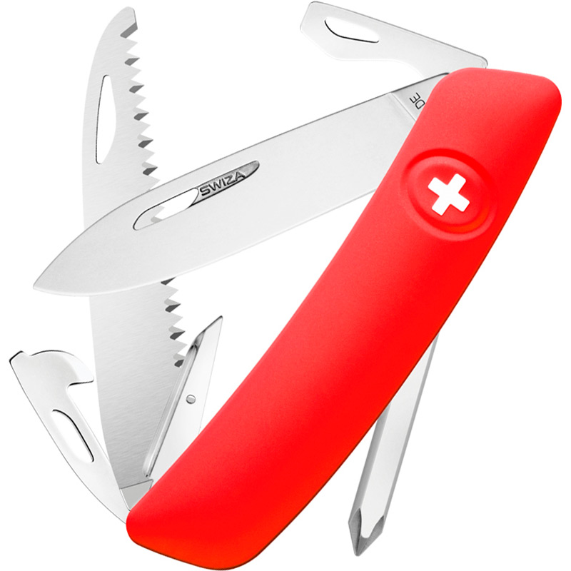 

Мультитул SWIZA D06 Red (KNI.0060.1000), Ніж D06 Red