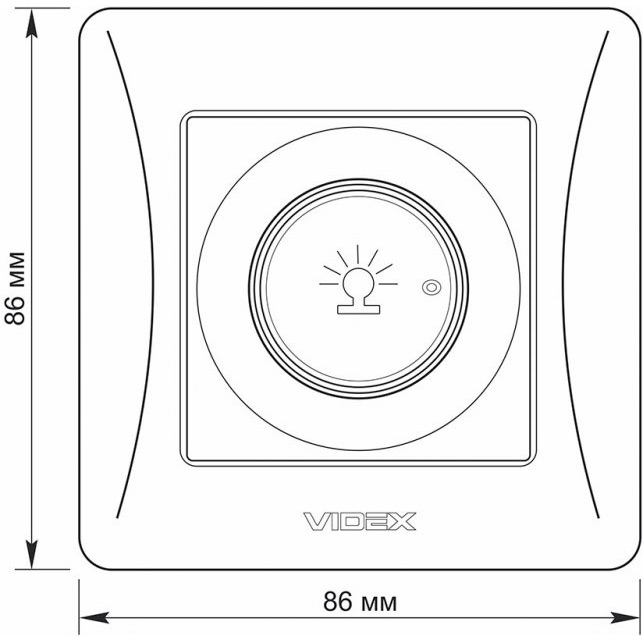 Светорегулятор VIDEX BINERA 600Вт Класс защиты IP20