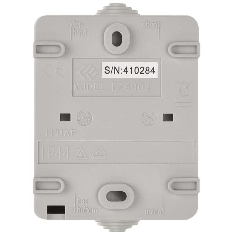 Розетка наружная EMOS A1396 серая IP44 Технические особенности крышка