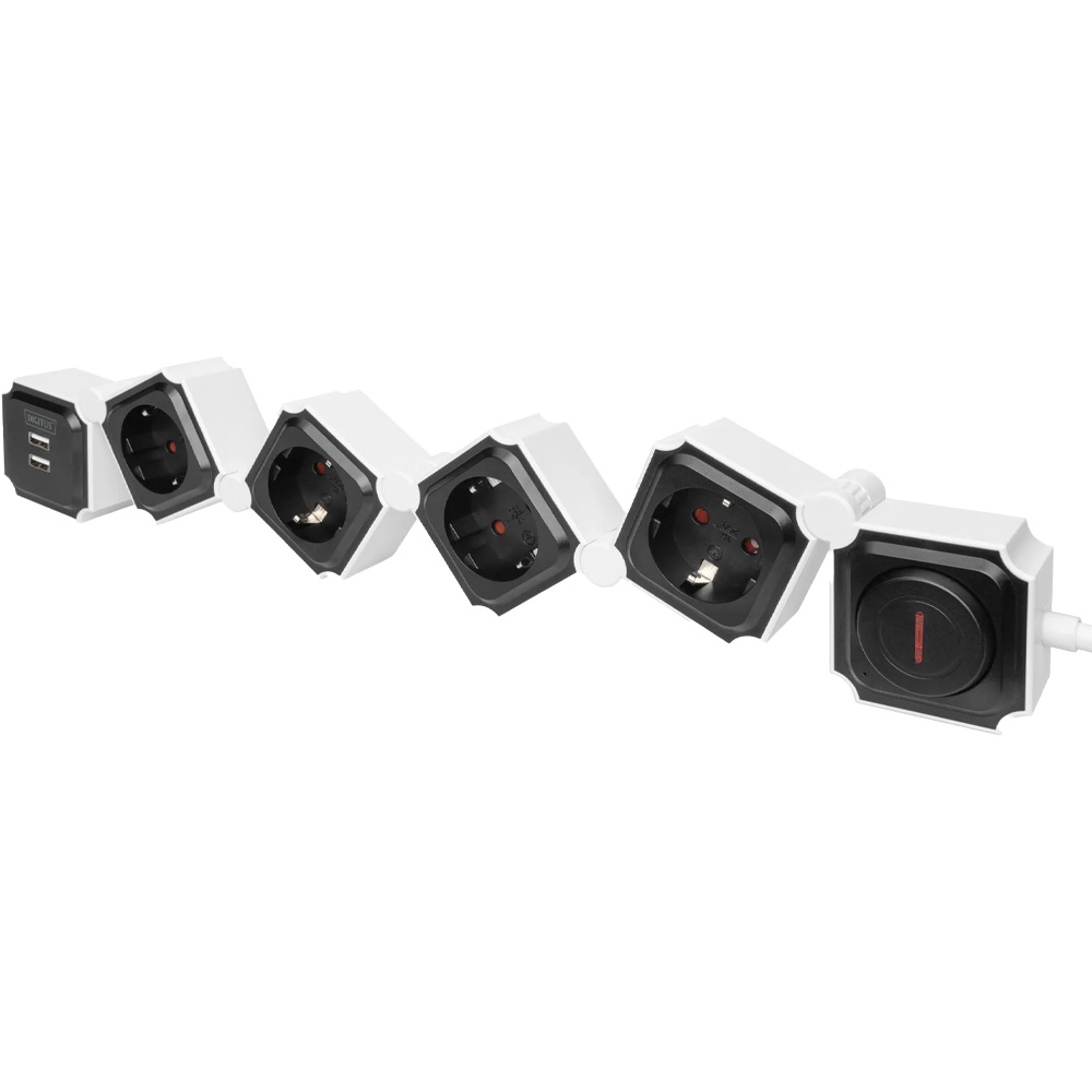 Блок розеток DIGITUS Flexible White (DA-70620) Тип мережевий фільтр