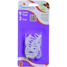 Заглушки для розеток DREAMBABY 9 заглушок+3 ключі EURO (G142E)