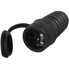 Розетка пересносная EMOS IP44 SCHUKO Black (P0049)