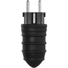 Вилка прямая EMOS IP44 SCHUKO Black (P0050)