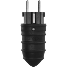 Вилка прямая EMOS IP44 SCHUKO Black (P0050)