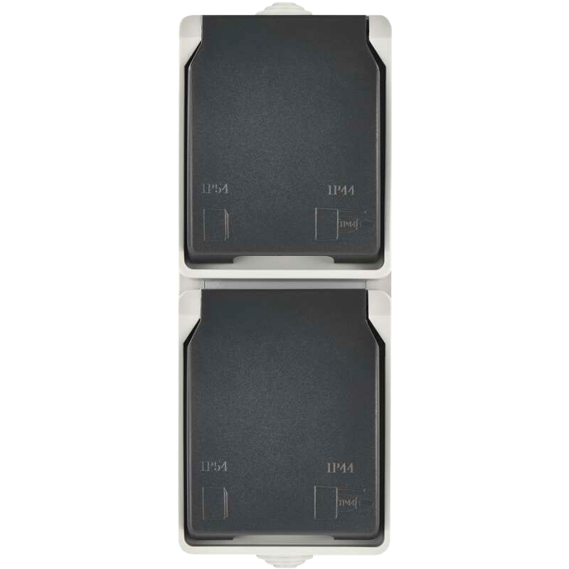 Розетка EMOS 16A/250V Grey/Black (A1396.3) Колір сірий