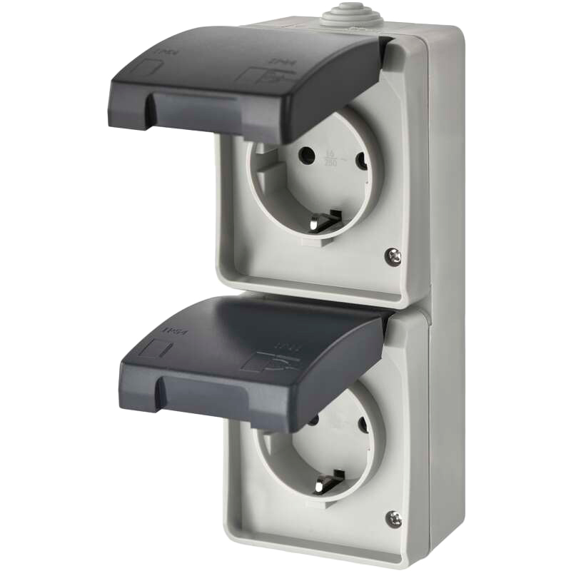 Розетка EMOS 16A/250V Grey/Black (A1396.3) Тип розетка