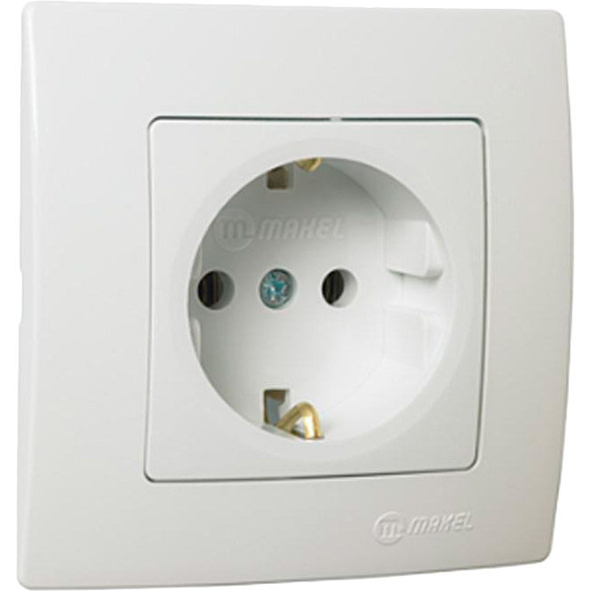 

Розетка MAKEL Lillium Natural Kare White (32001028), Розетка з заземленням (32001028)