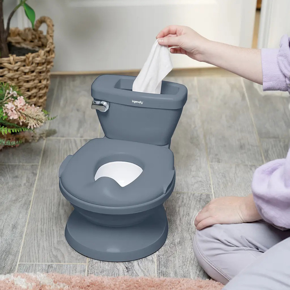 Горщик-унітаз INGENUITY My Size Potty Pro (11124.05) Особливості злив води