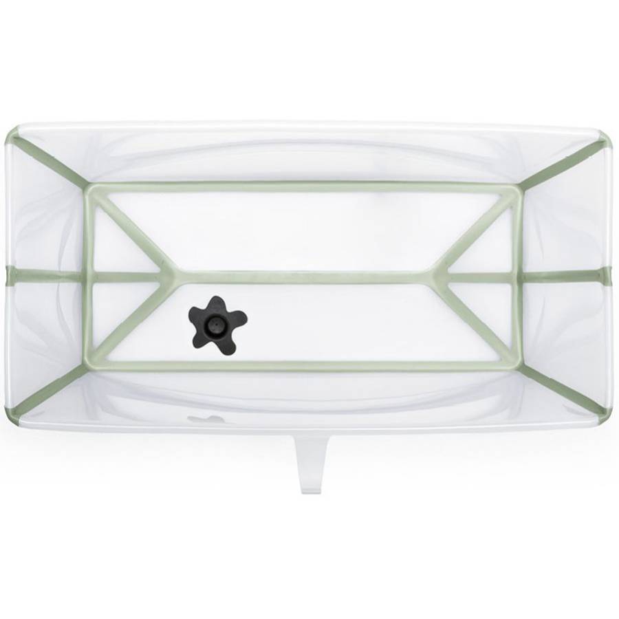 Ванночка STOKKE Flexi Bath XL Transparent/Green (535904) Комплектація Ванночка, адаптер для новонародженого