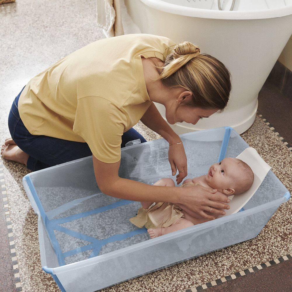 Ванночка STOKKE Flexi Bath XL Transparent/Green (535904) Вік від народження