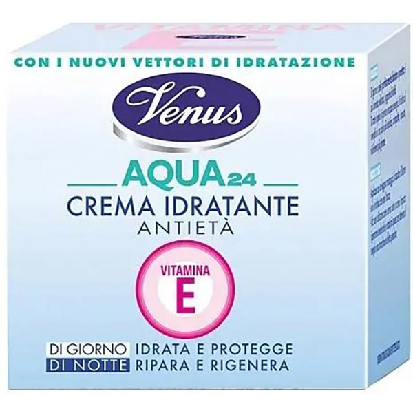 Крем для лица Venus Aqua 24 Anti-Aging Moisturizing Cream With Vitamin E Увлажняющий 50 мл (8009150110463)