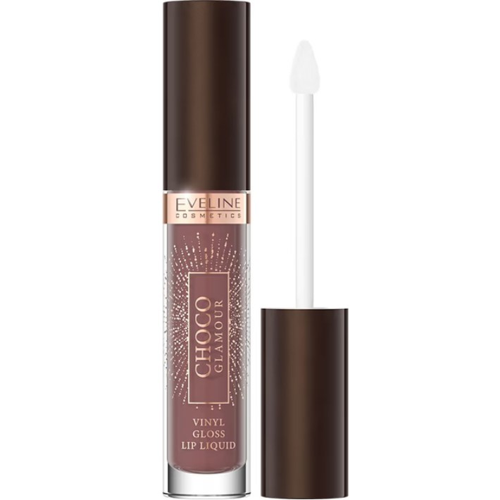 Рідка помада Eveline Choco Glamour Vinyl Gloss Lip Liquid 02 Deep Cherry Chocolate 4.5 мл (5903416058892)