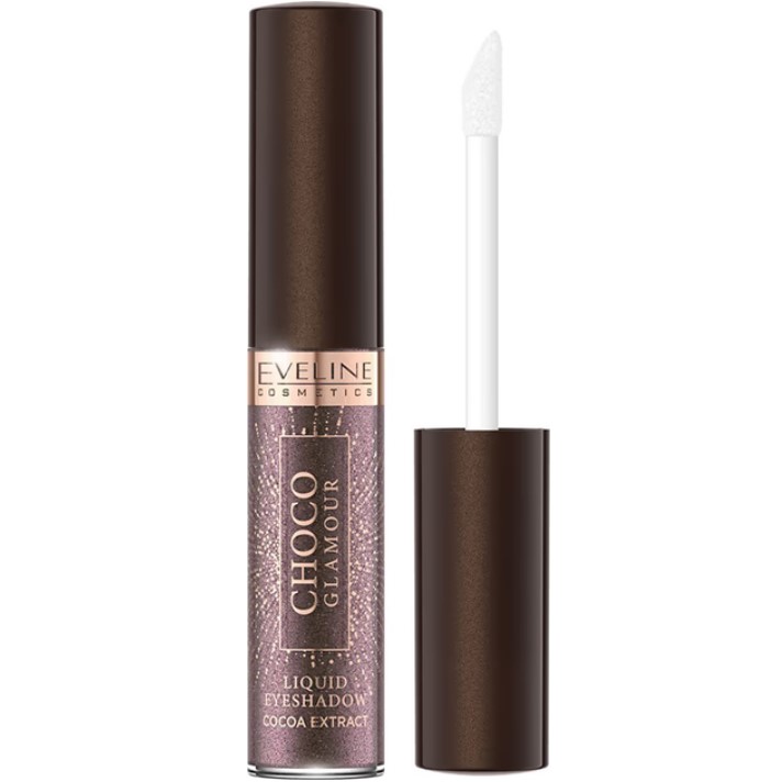Жидкие тени для век Eveline Choco Glamour Liquid Eyeshadow Cocoa Extract №06 мерцающий 6.5 мл (5903416059004)