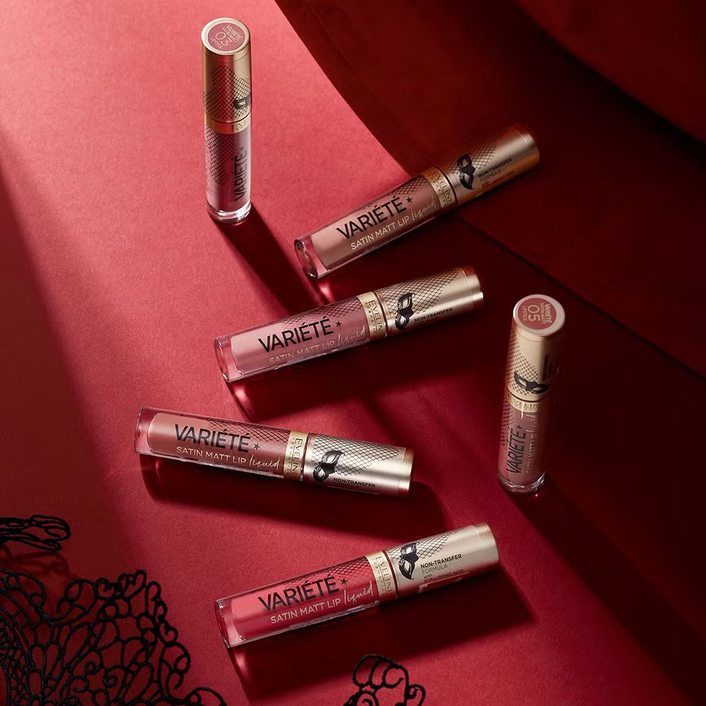 Внешний вид Помада жидкая матовая EVELINE Variete №03 Berry Shake (5901761952155)