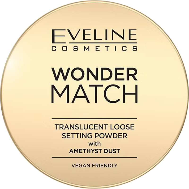 Пудра с аметистовой пылью Eveline Wonder Match Transculent Loose Setting Powder 6г (5903416048350)