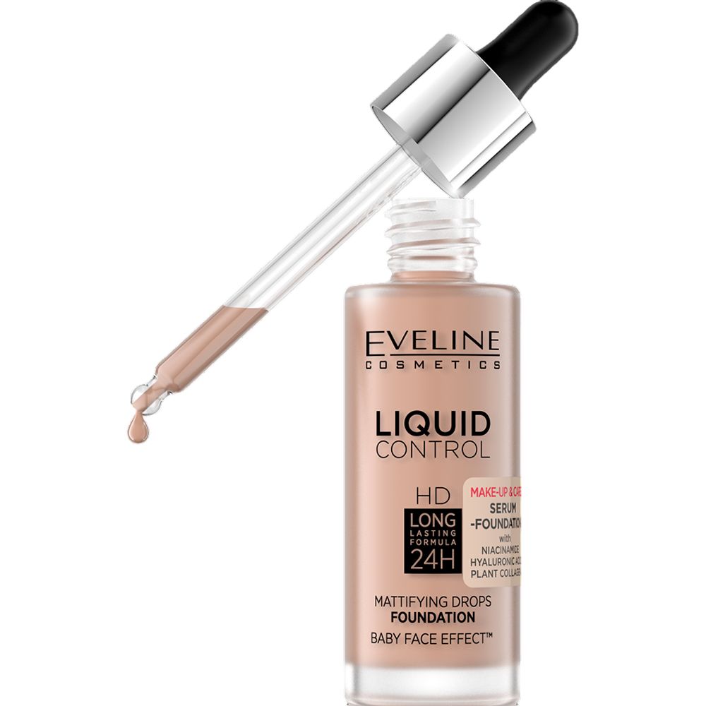 Тональный крем Eveline Cosmetics Liquid Control HD 035 Natural Beige 32 мл (5903416048565) Тип декоративная косметика