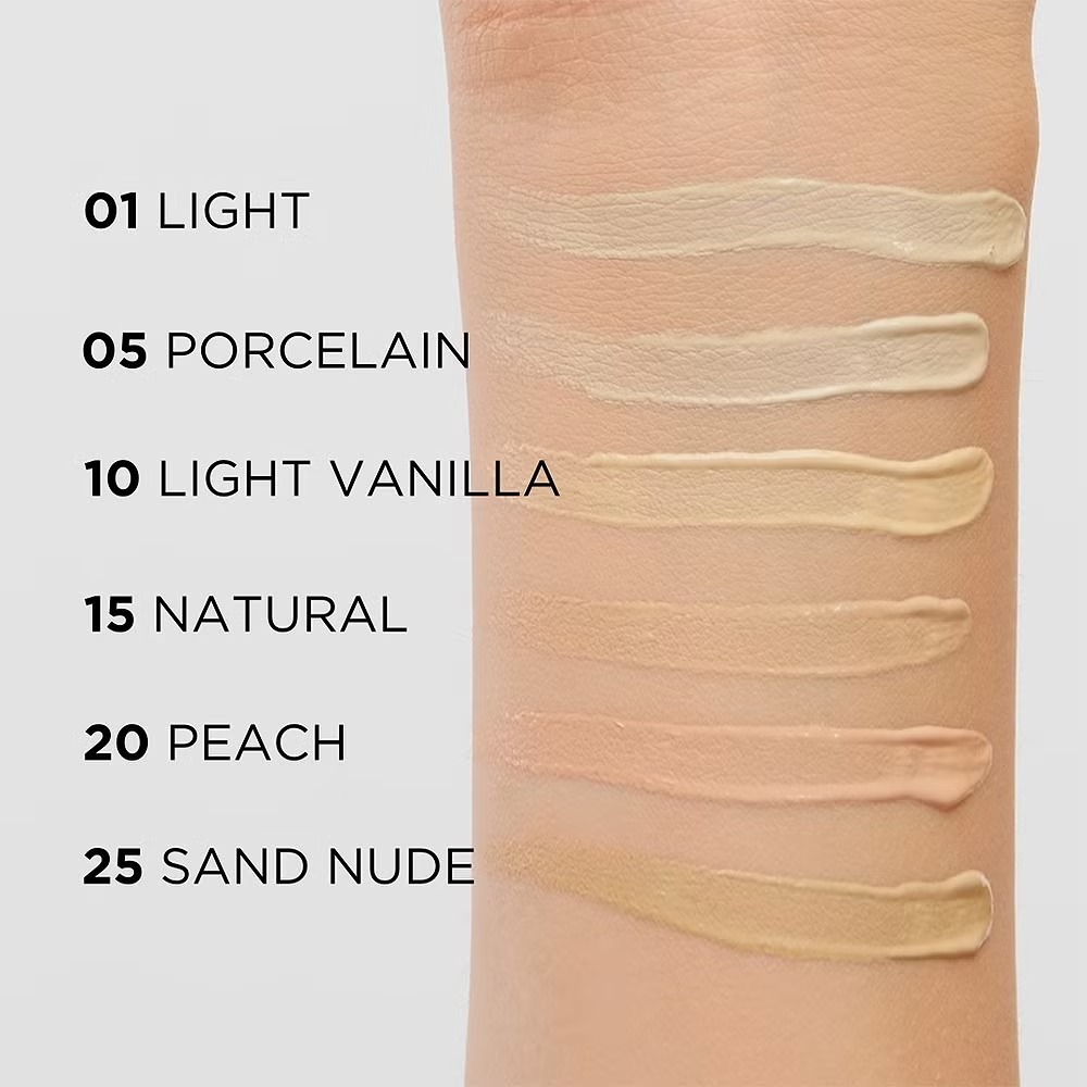 Консилер EVELINE SAND NUDE WONDER MATCH №25 з гіалуроновою кислотою 6.8 мл (5903416048435) Область застосування обличчя