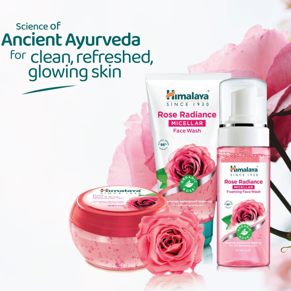 Гель для обличчя та тіла HIMALAYA Herbals зволожуючий з екстрактом дамаської троянди 300 мл (6291107224466) Тип шкіри для всіх типів