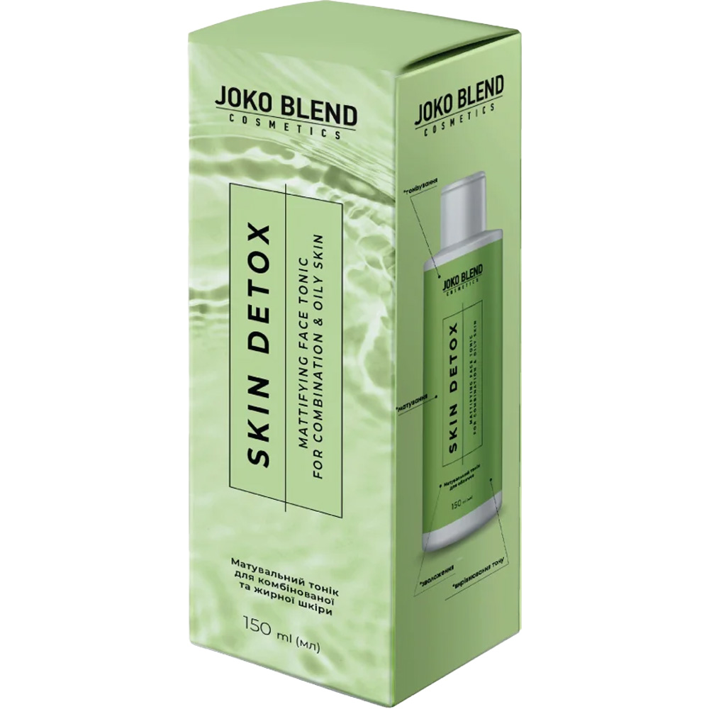 Тонік JOKO BLEND Skin Detox 150 мл (289517) Область застосування обличчя