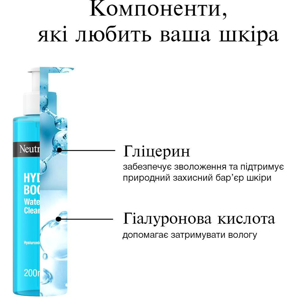 Гель для умывания Neutrogena Hydro Boost 200 мл (3574661288345) Тип кожи для всех типов