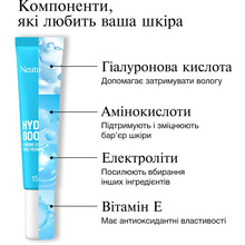 Крем для кожи вокруг глаз Neutrogena Hydro Boost Пробуждающий 15 мл (3574661352527)