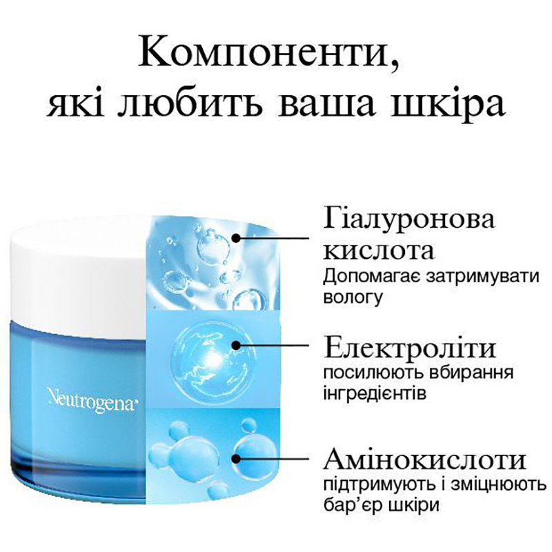 В Украине Гель для лица Neutrogena Hydro Boost Увлажняющий Для нормальной и комбинированной кожи 50 мл (3574661533827)