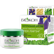 Крем для лица Біокон Натуральный уход Против глубоких морщин 45+ Крем-лифтинг 50 мл (4820160032569)