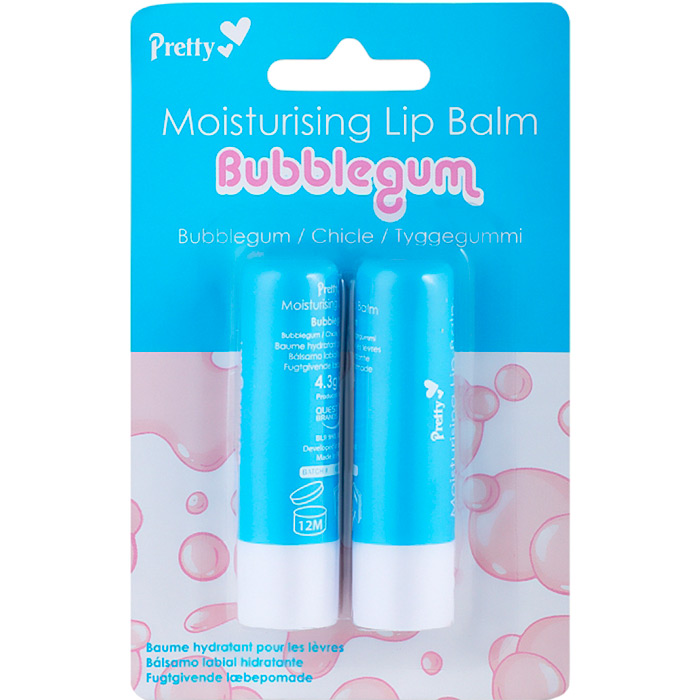 

Бальзам для губ Pretty Moisturising Kids Bubblegum 4.3 мл х 2 шт (5031413991192), Бальзам для губ Kids Bubblegum 2 шт