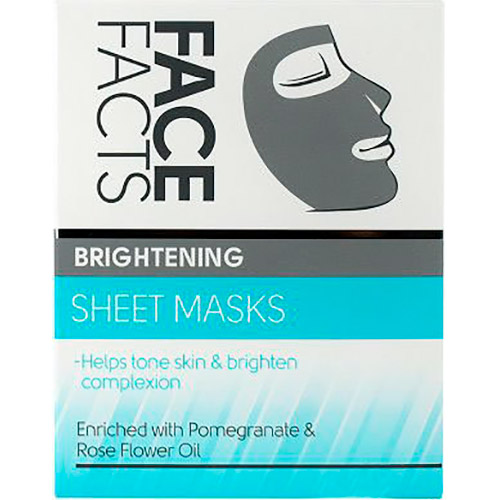

Маска тканевая для лица Face Facts Brightening 0.25 г х 2 шт (5031413993097), Маска тканинна Brightening 2шт