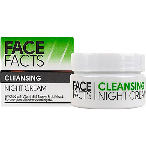 

Крем ночной для лица Face Facts Cleansing 50 мл (5031413913309), Cleansing Крем нічний д/обличчя 50мл