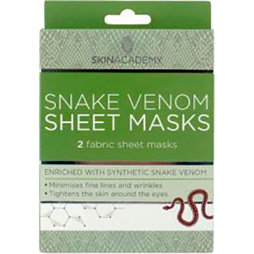 

Маска тканевая для лица Skin Academy Snake Venom 0.45 г х 2 шт (5031413987720), Маска тканинна Snake Venom 2шт