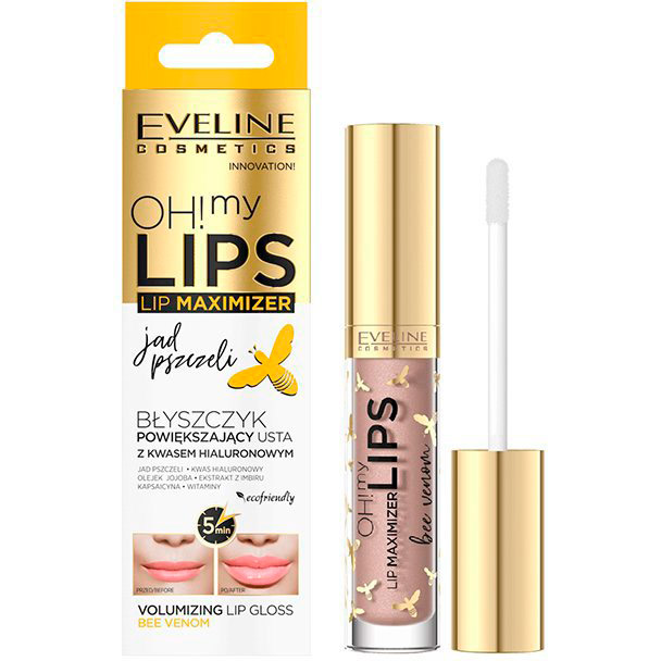 

Блеск для губ EVELINE COSMETICS Oh! My Lips- Lip Maximizer Пчелиный яд 4.5 мл (5903416001898), OH! MY LIPS – LIP MAXIMIZER БЛИСК