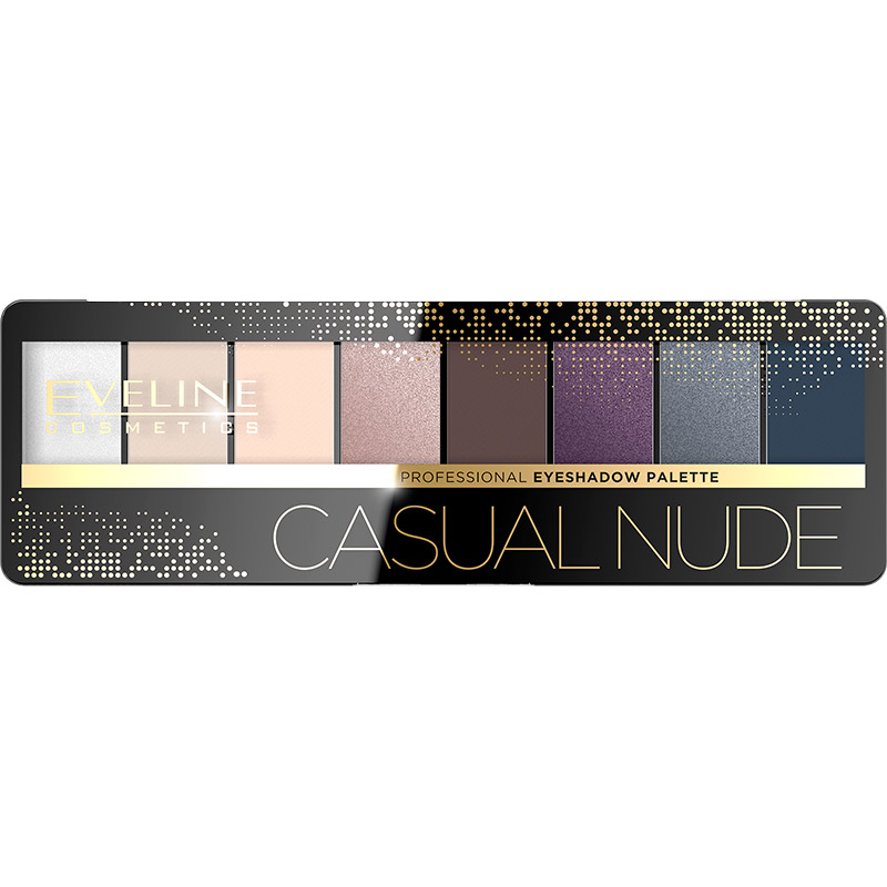 

Тени для век EVELINE COSMETICS Eyeshadow Professional Palette 04-casual Nude 9.6 г (5901761991697), Тіні EYESHADOW PROFESSIONAL