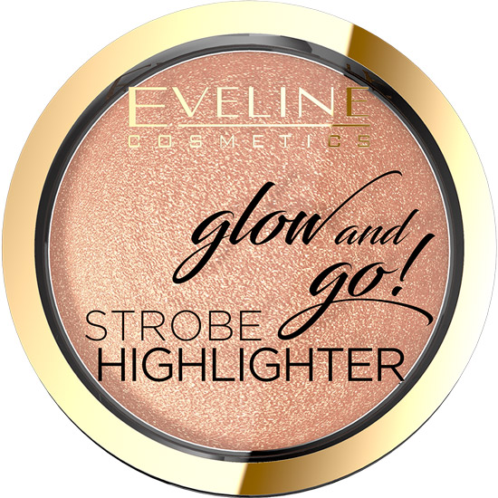 

Хайлайтер для лица Eveline Glow And Go 02 - Gentle Gold 8.5 г (5901761985108), GLOW AND GO! Запечений хайлайтер
