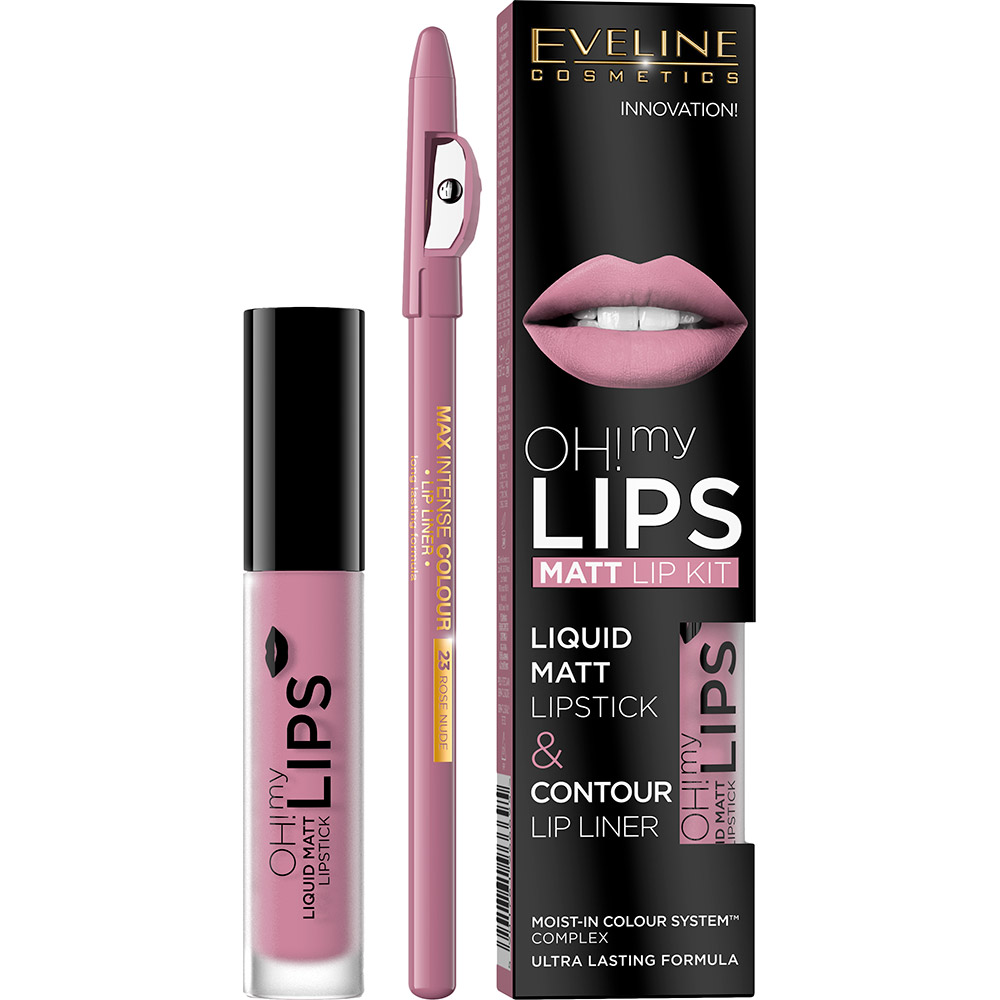 

Набор EVELINE COSMETICS Oh! my Lips (5901761966695), Набір №3 Матова помада №03