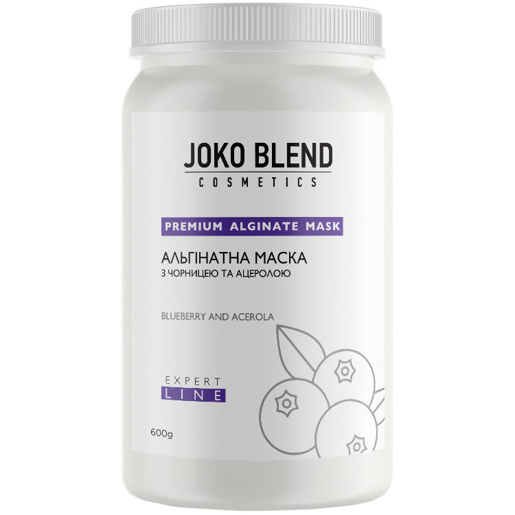 

Альгинатная маска JOKO BLEND с черникой и ацеролой 600 г (554396), Альгінатна маска з чорницею і ацеролою 600 г