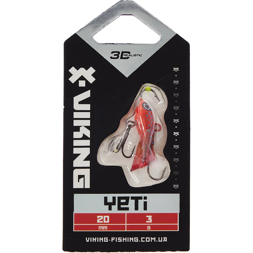 Балансир VIKING FISHING Yeti Ice Jig 20 мм 07 Coral Trout (1919.01.65) Тип балансири