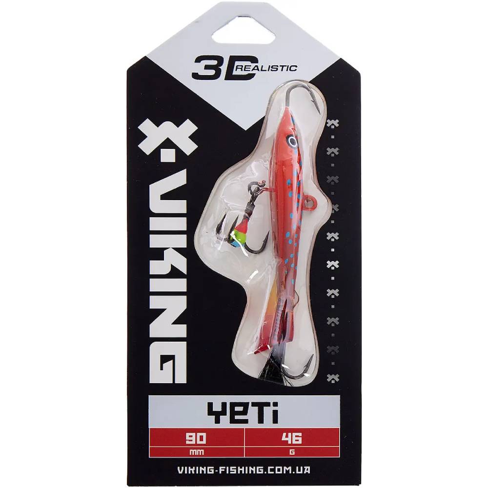 Балансир VIKING FISHING Yeti Ice Jig 90мм 46г 07 Coral Trout (1919.02.61) Тип балансиры