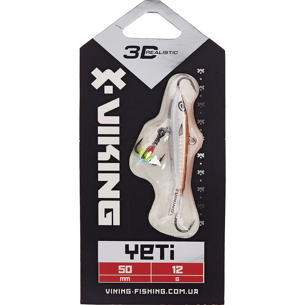 Балансир VIKING FISHING Yeti Ice Jig 50мм 12.0г 12 Smoke Anchovy (1919.02.18) Тип балансири