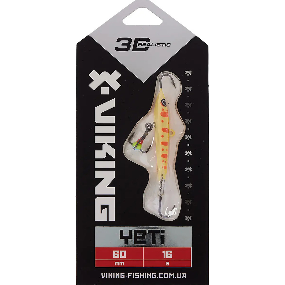 Балансир VIKING FISHING Yeti Ice Jig 60мм 16г 06 Japanese School (1919.02.28) Тип балансири