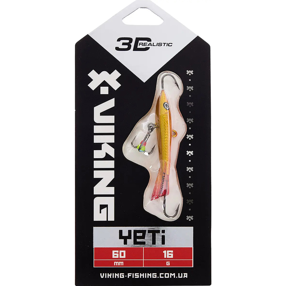 Балансир VIKING FISHING Yeti Ice Jig 60мм 16г 08 Candle Flame (1919.02.30) Тип балансири
