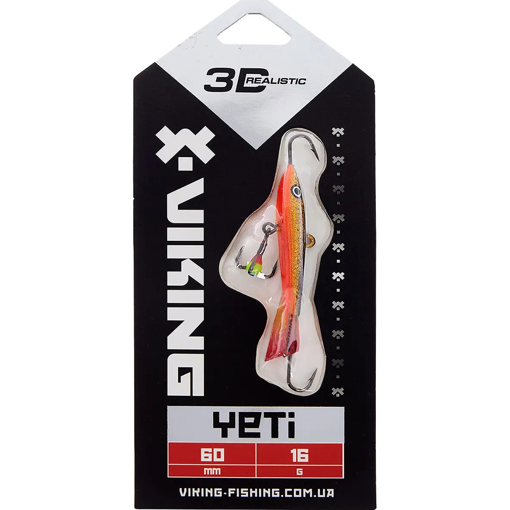 Балансир VIKING FISHING Yeti Ice Jig 60мм 16г 10 Golden Dark (1919.02.32) Тип балансири