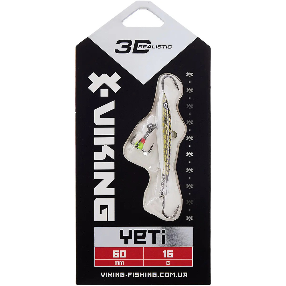 Балансир VIKING FISHING Yeti Ice Jig 60мм 16г 13 Just Pike (1919.02.35) Тип балансири