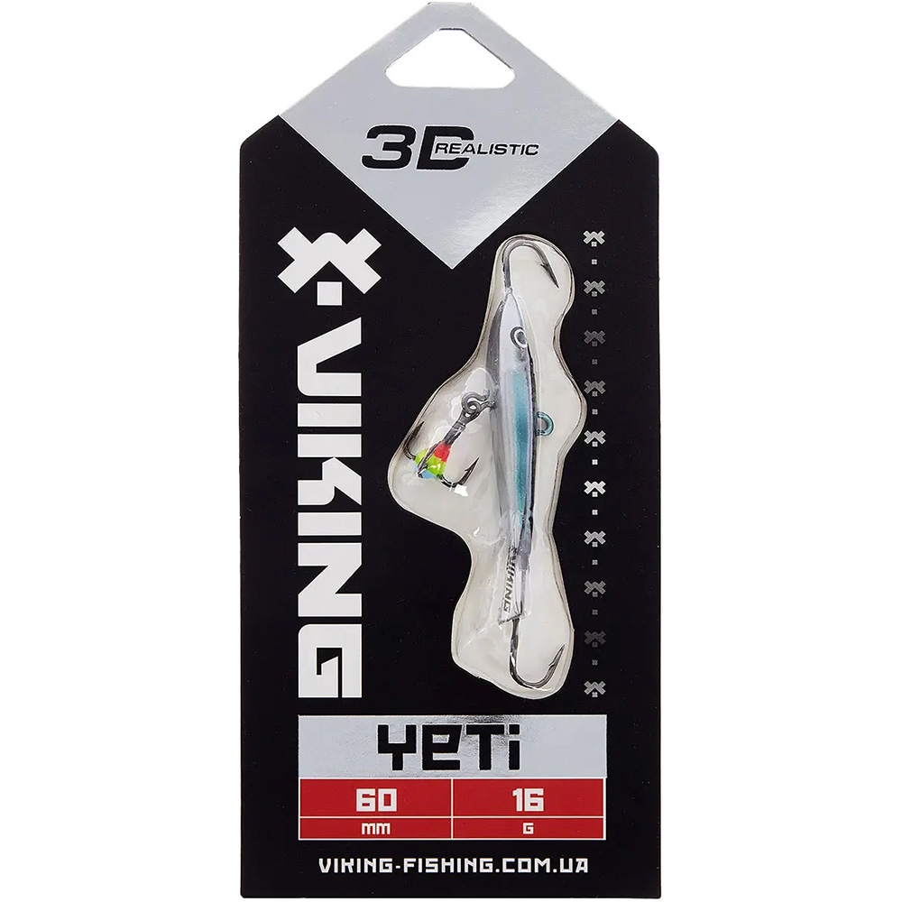 Балансир VIKING FISHING Yeti Ice Jig 60мм 16г 14 Dark Mackerel (1919.02.36) Тип балансиры